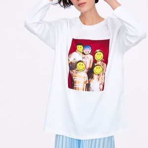 ZARA SMILEY® ORIGINALS T-SHIRT SMILEY FACE Round
